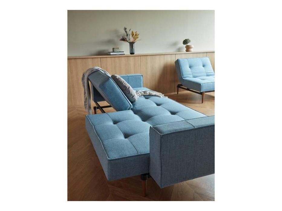 Innovation диван 3-х местный с подлокотниками тк.525 (голубой) Splitback