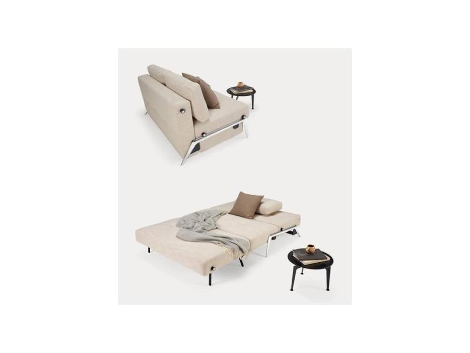 Innovation диван-кровать 140 ножки металл, тк.612 (бежевый) Cubed
