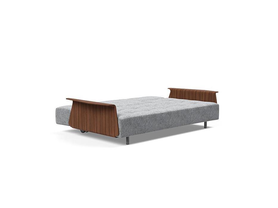 Innovation диван-кровать с подлокотниками 140 см раскладной тк565 (серый) Long Horn