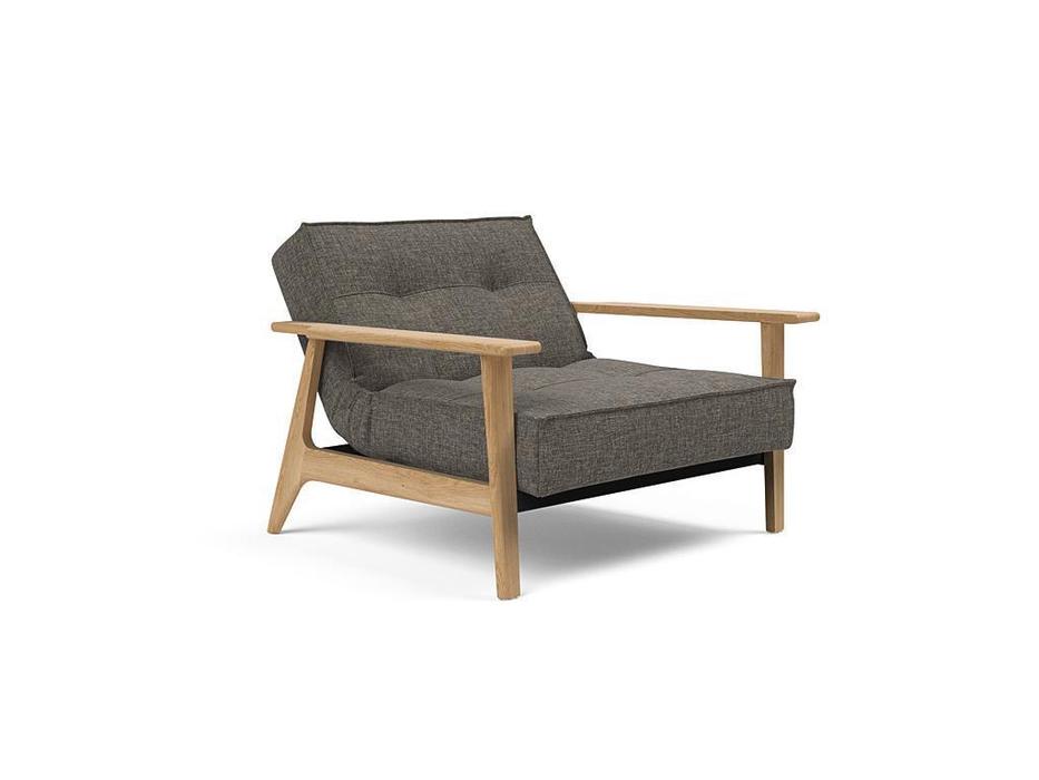 Innovation кресло с деревянными подлокотниками тк.216 (розовый) Splitback