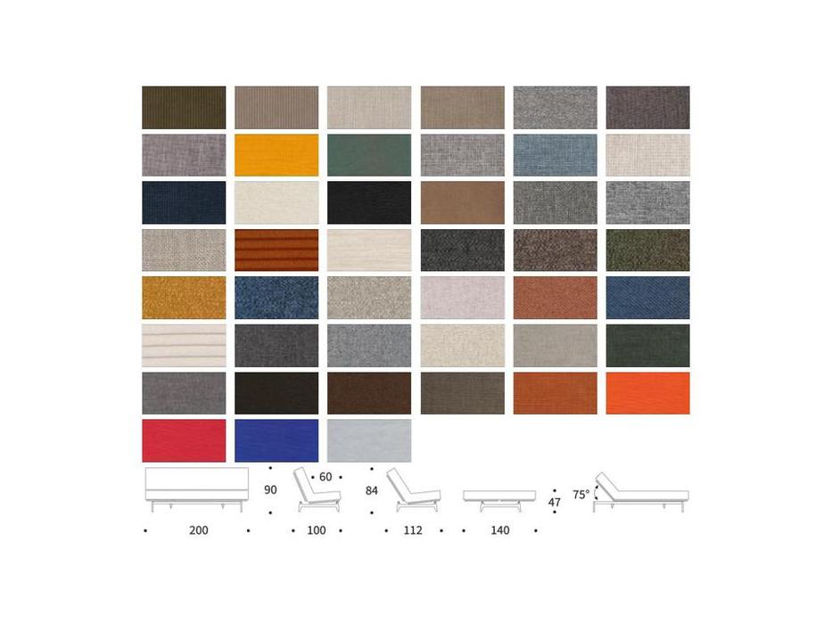 Innovation диван-кровать 3-х местный (серый) Aslak