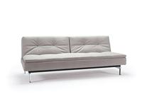 Innovation диван с хромированными ножками тк.563 (серый) Dublexo