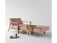 Innovation кресло с деревянными подлокотниками тк.XXX (розовый) Splitback
