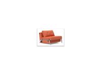 Innovation кресло-кровать ножки хром (оранжевый) Cubed