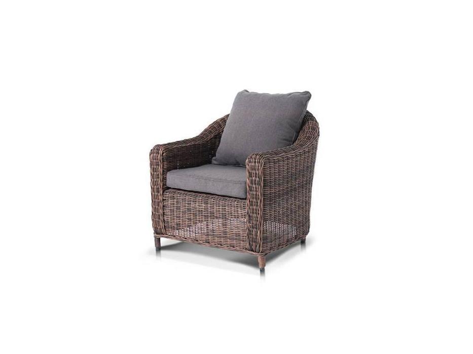 4SIS кресло садовое с подушкой (коричневый) Кон Панна