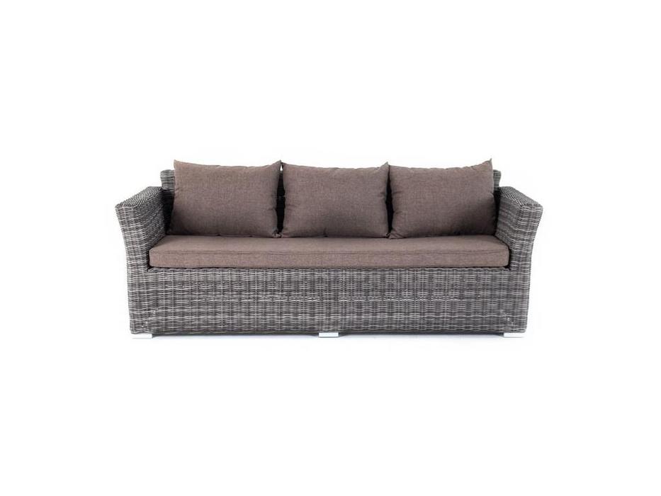 4SIS диван садовый с подушками (графит) Капучино