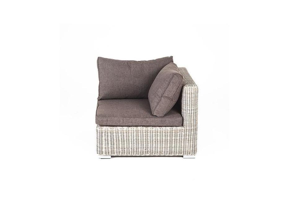 4SIS диван садовый модуль с подушками (бежевый) Лунго