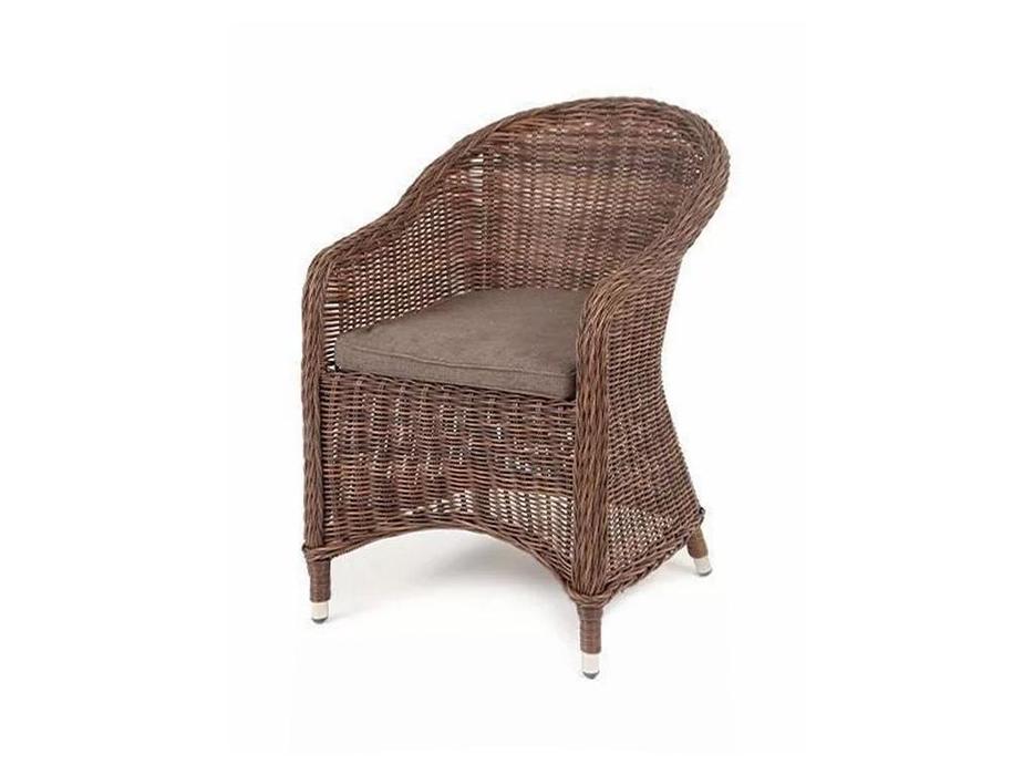 4SIS кресло садовое с подушкой (коричневый) Равенна