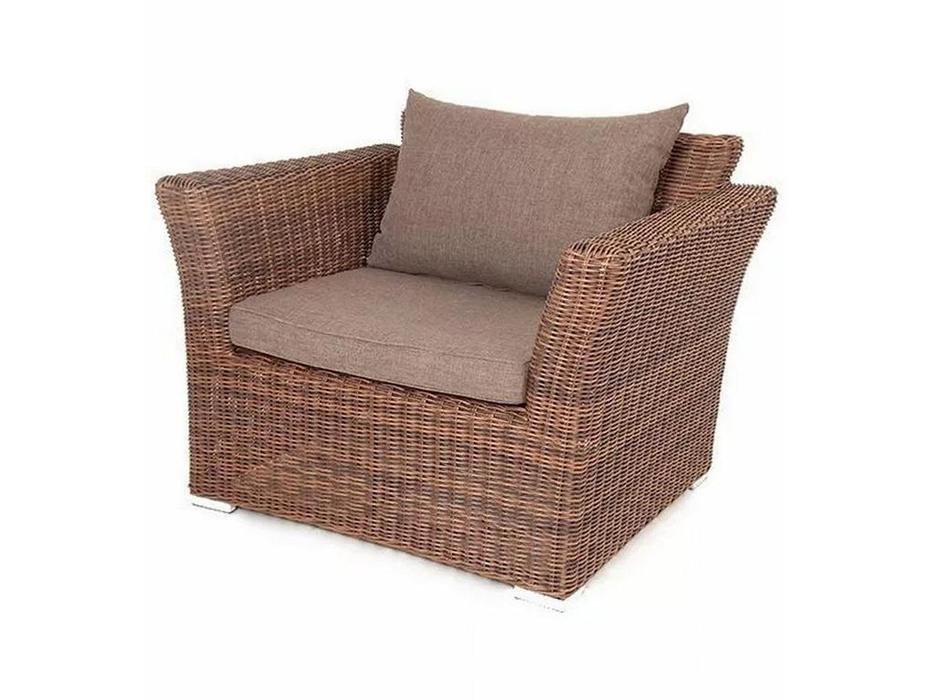 4SIS кресло садовое с подушками (коричневый) Капучино