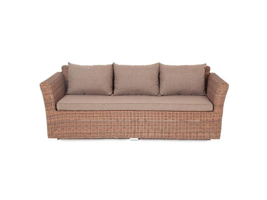 4SIS диван садовый с подушками (коричневый) Капучино