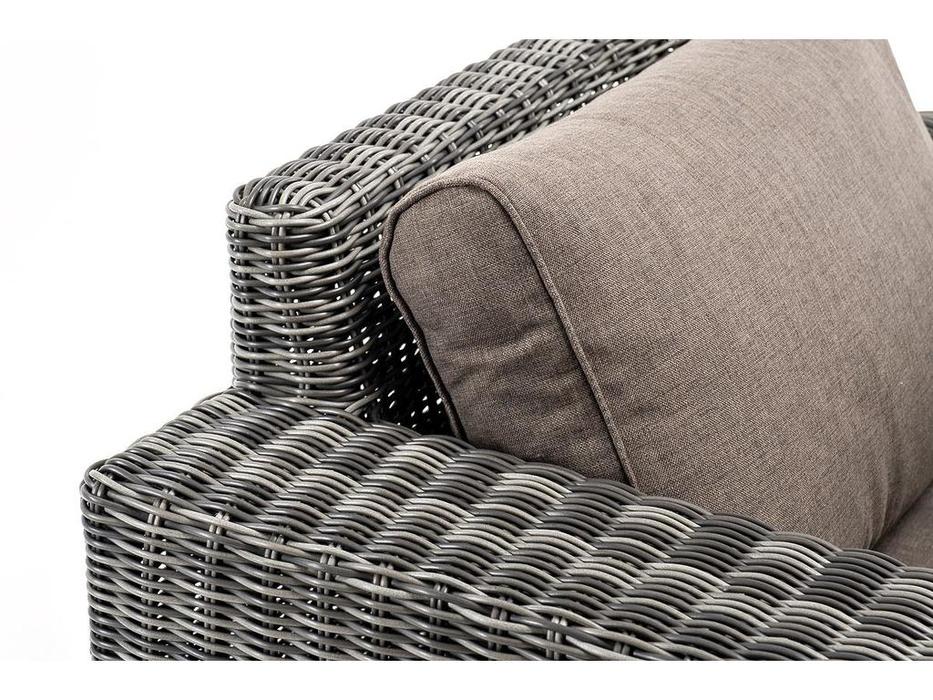 4SIS кресло садовое с подушками (графит) Боно