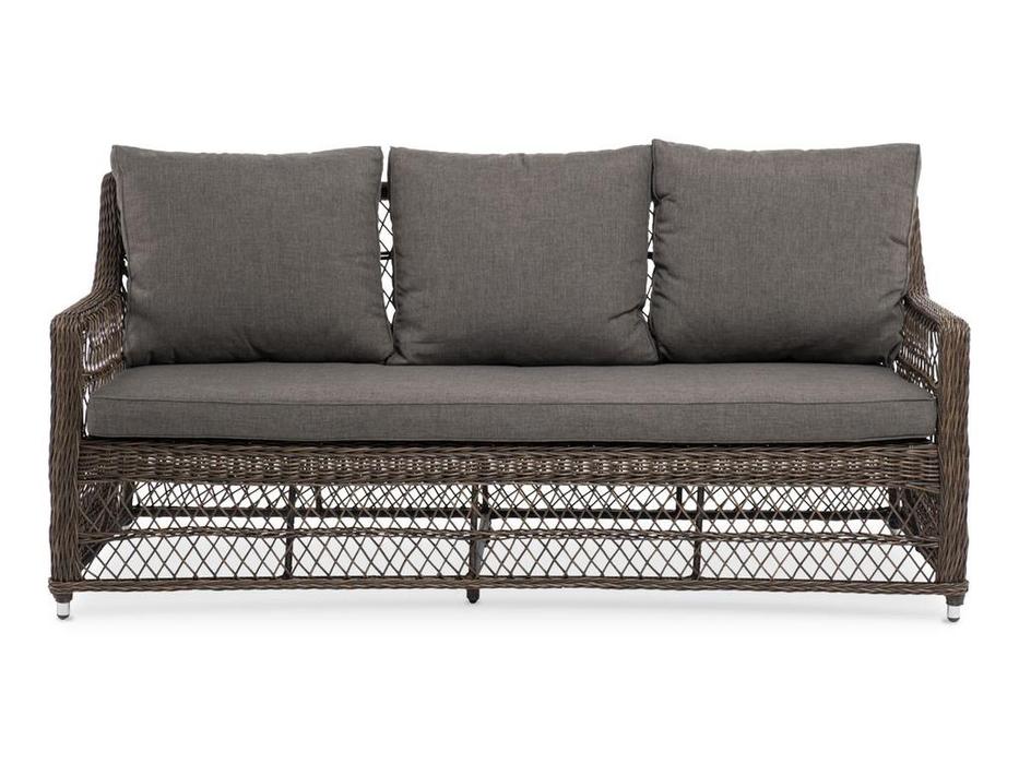 4SIS диван садовый с подушками (коричневый) Гранд Латте