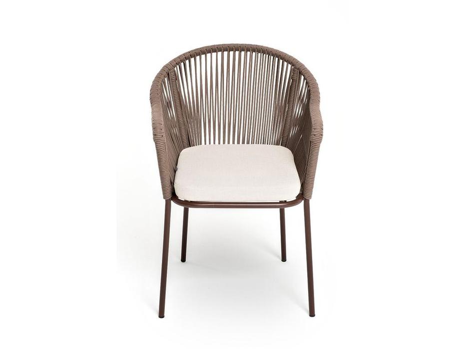 4SIS стул садовый с подушкой (бежевый, коричневый) Лион