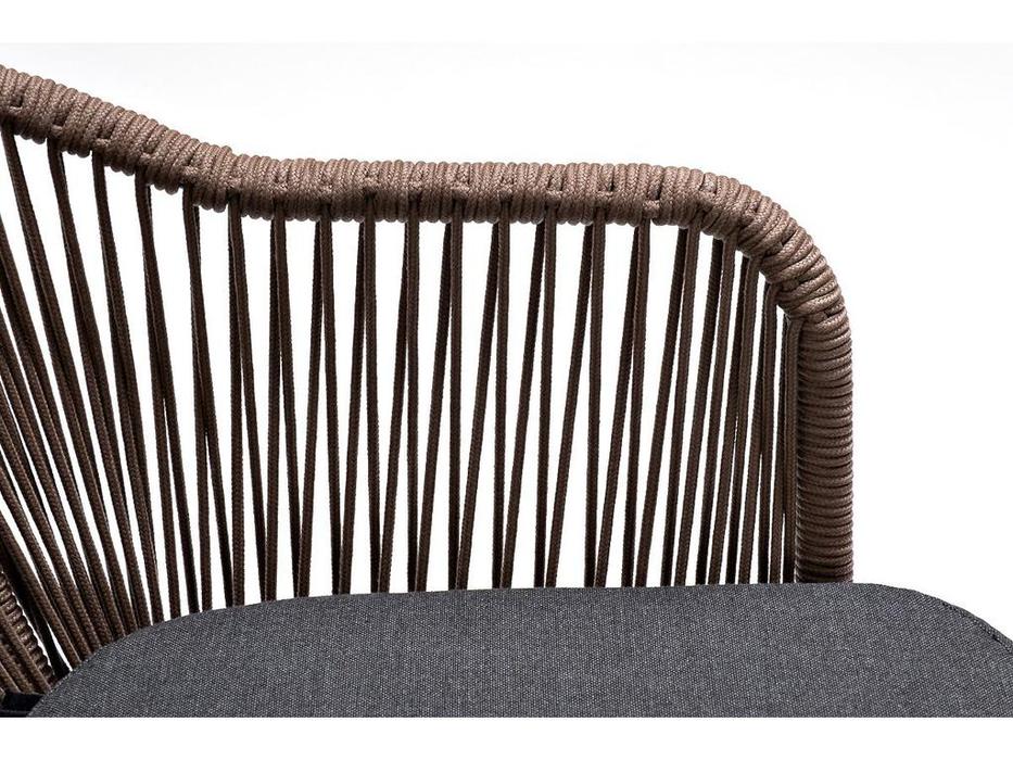 4SIS стул садовый с подушкой (коричневый) Лион