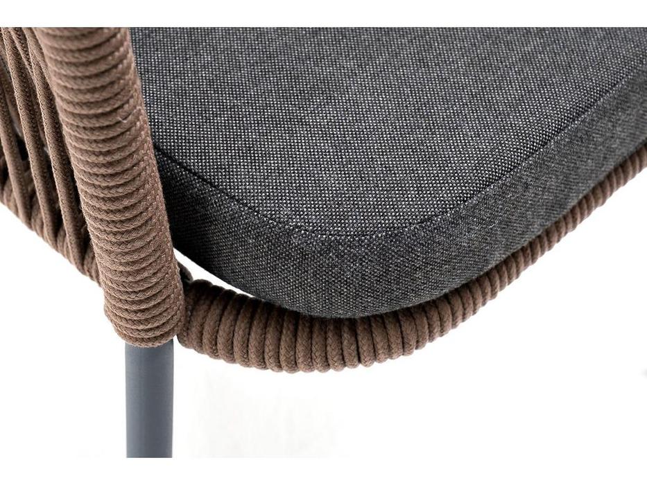 4SIS стул садовый с подушкой (коричневый) Лион
