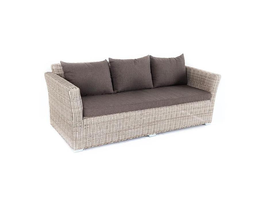 4SIS диван садовый с подушками (бежевый) Капучино