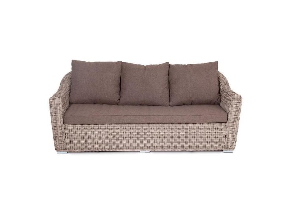 4SIS диван садовый с подушками (серый) Фабриция
