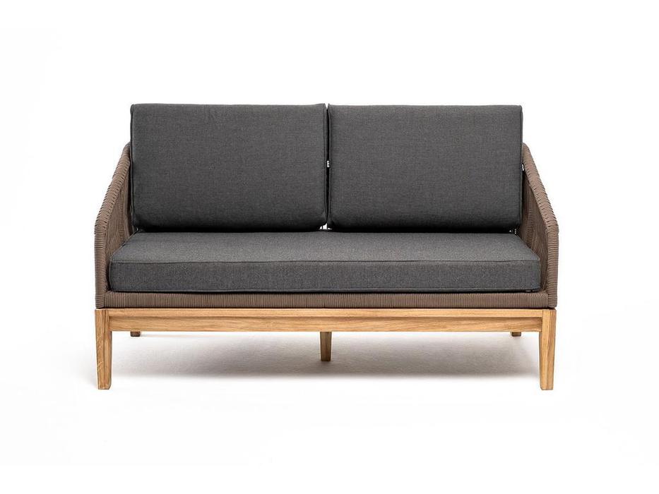 4SIS диван садовый с подушками (коричневый) Канны