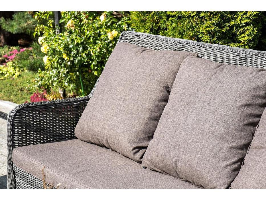 4SIS диван садовый с подушками (графит) Гляссе