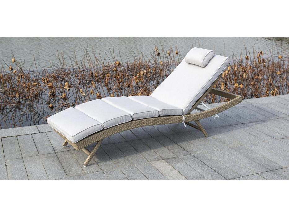 4SIS шезлонг с матрасом (соломенный) Лиссабон