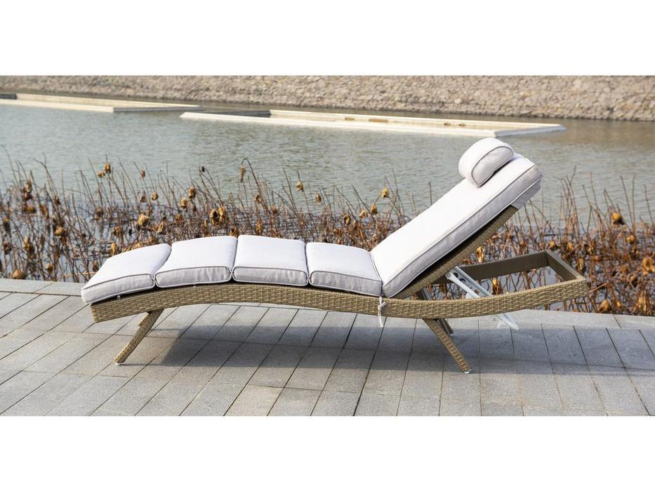 4SIS шезлонг с матрасом (соломенный) Лиссабон