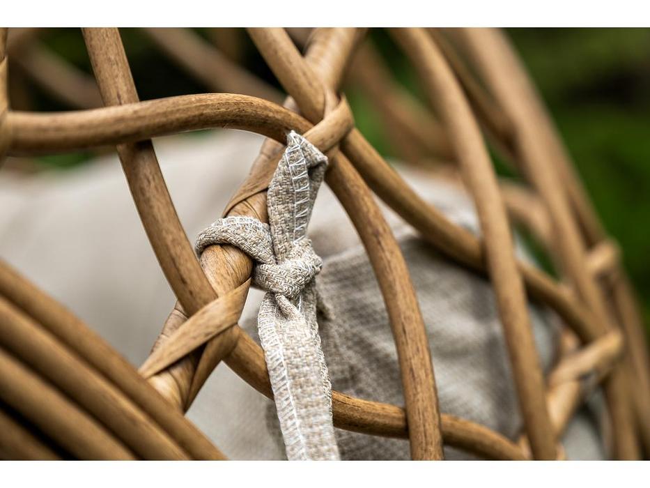 4SIS кресло подвесное с подушкой (соломенный) Венеция