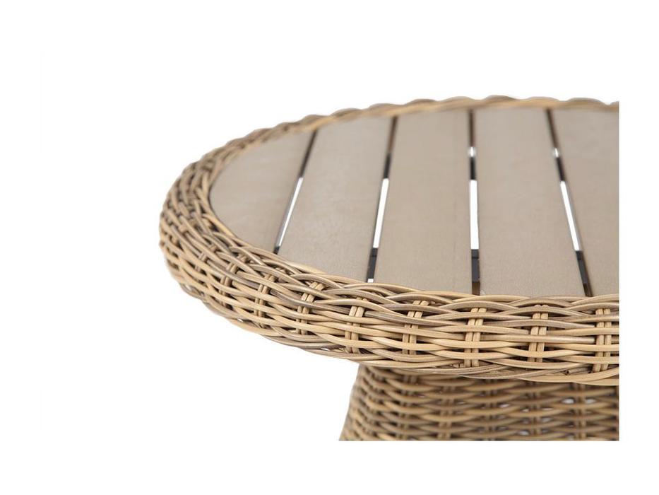 4SIS стол садовый кофейный (соломенный) Равенна