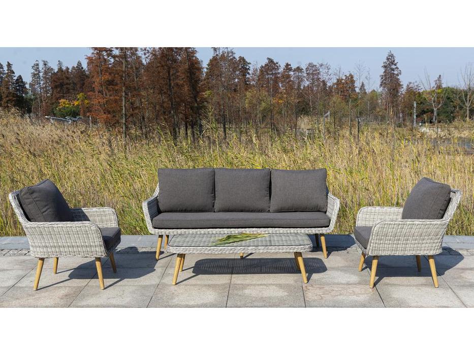 4SIS стол садовый журнальный (бежевый) Прованс