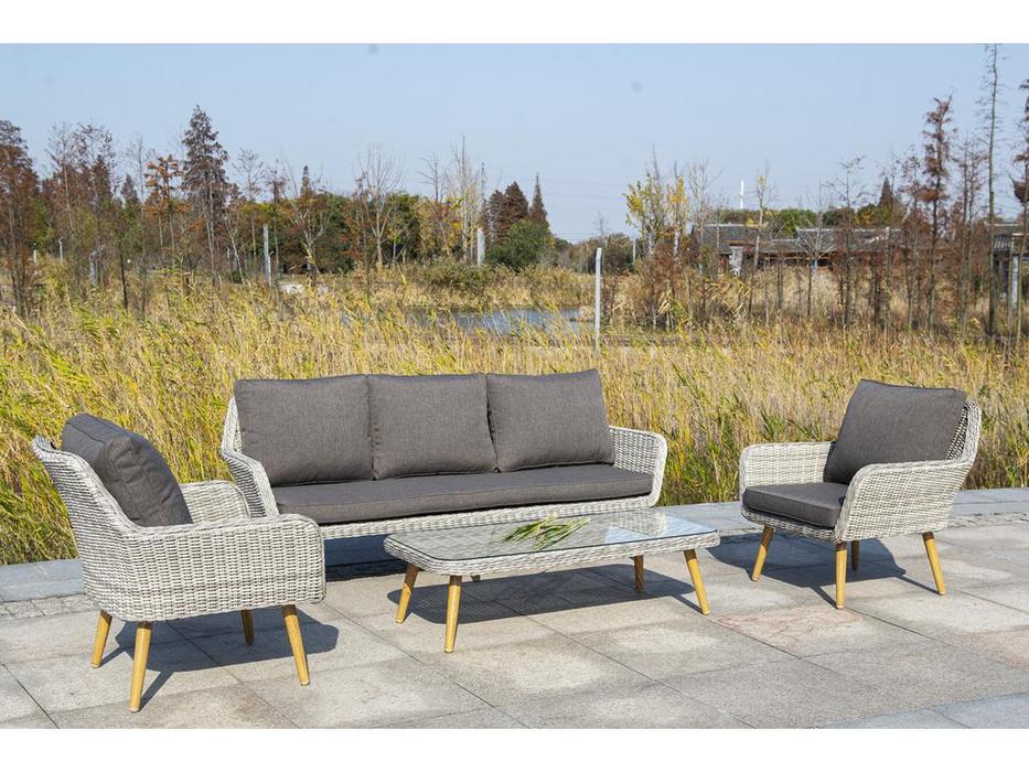 4SIS стол садовый журнальный (бежевый) Прованс