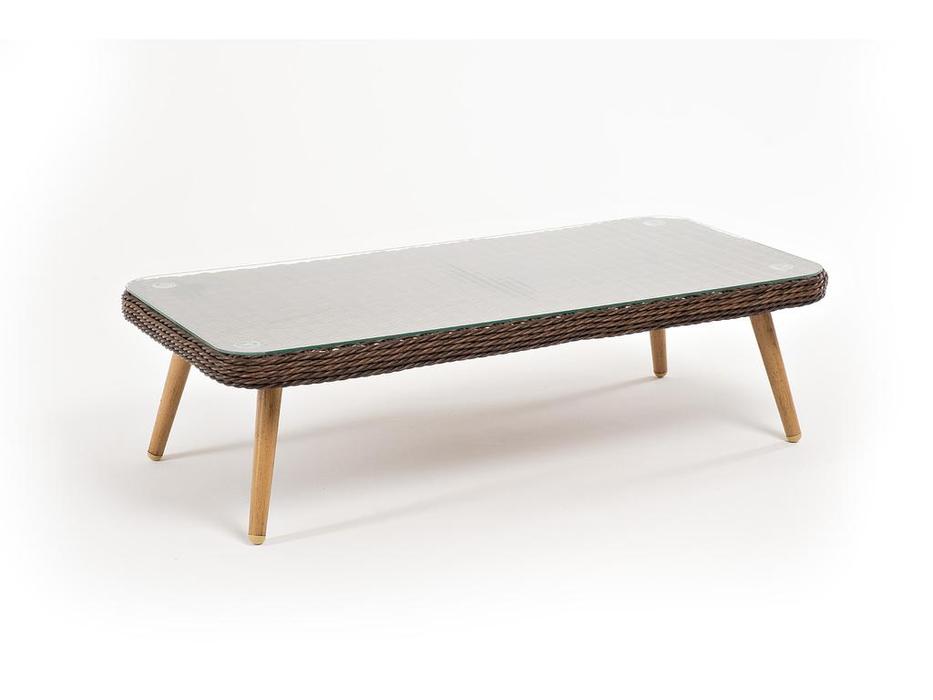 4SIS стол садовый журнальный (коричневый) Прованс