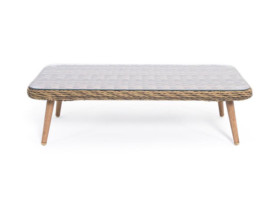 4SIS стол садовый журнальный (соломенный) Прованс