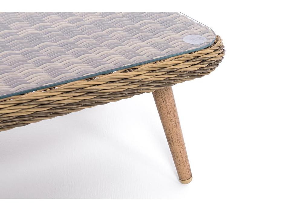 4SIS стол садовый журнальный (соломенный) Прованс