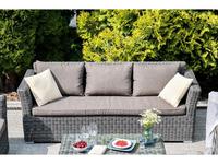 4SIS диван садовый с подушками (графит) Капучино