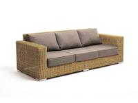 4SIS диван садовый с подушками (соломенный) Боно