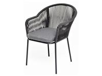 4SIS стул садовый с подушкой (темно серый) Лион