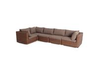4SIS диван садовый трансформирующийся (коричневый) Лунго