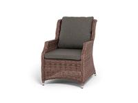 4SIS кресло садовое с подушками (коричневый) Неаполь