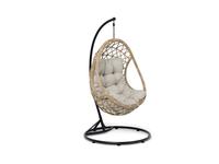 4SIS кресло подвесное с подушкой (соломенный) Венеция