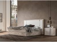 Status кровать двуспальная 184х203 (белый, серый) Treviso