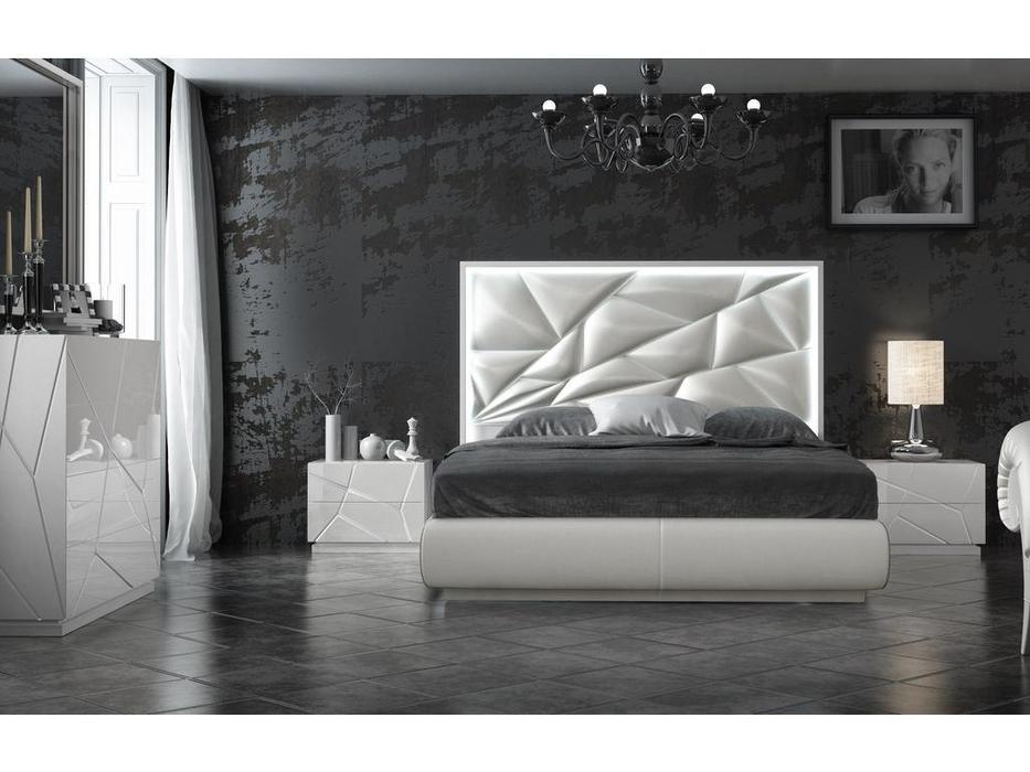 Franco Furniture кровать двуспальная 180х200 (белый) KIU 1243