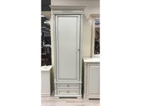 Arco шкаф 1 дверный  (белый, патина) Classica