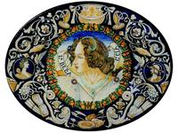 L Antica Deruta тарелка декоративная La Bella Lusia (керамика) Museo