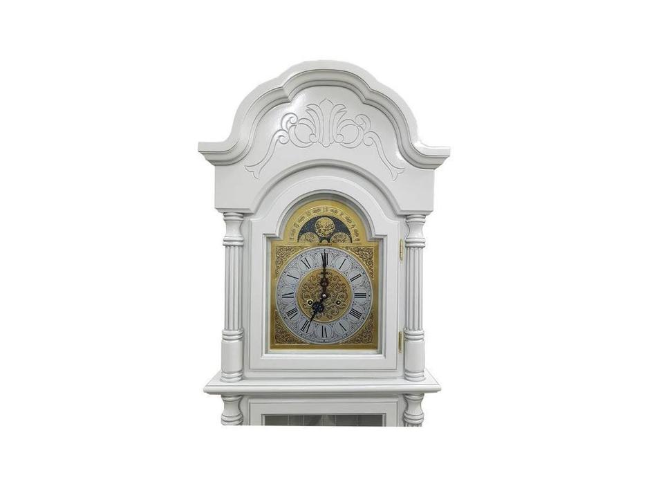 Columbus часы напольные  (белый, серебро) Снежный Лорд
