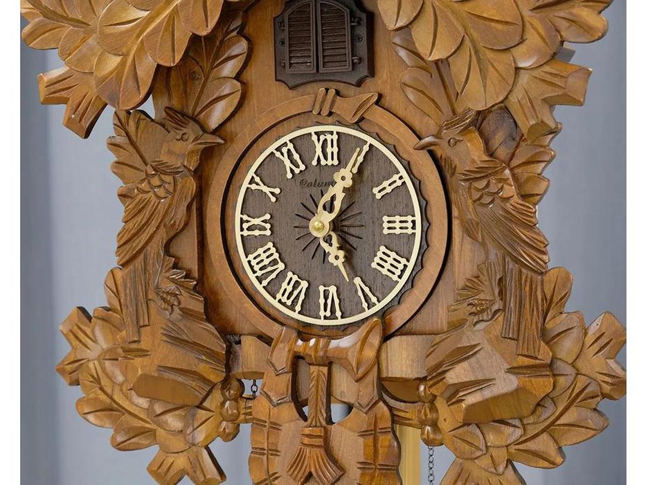 Columbus часы настенные с кукушкой (коричневый) Орёл
