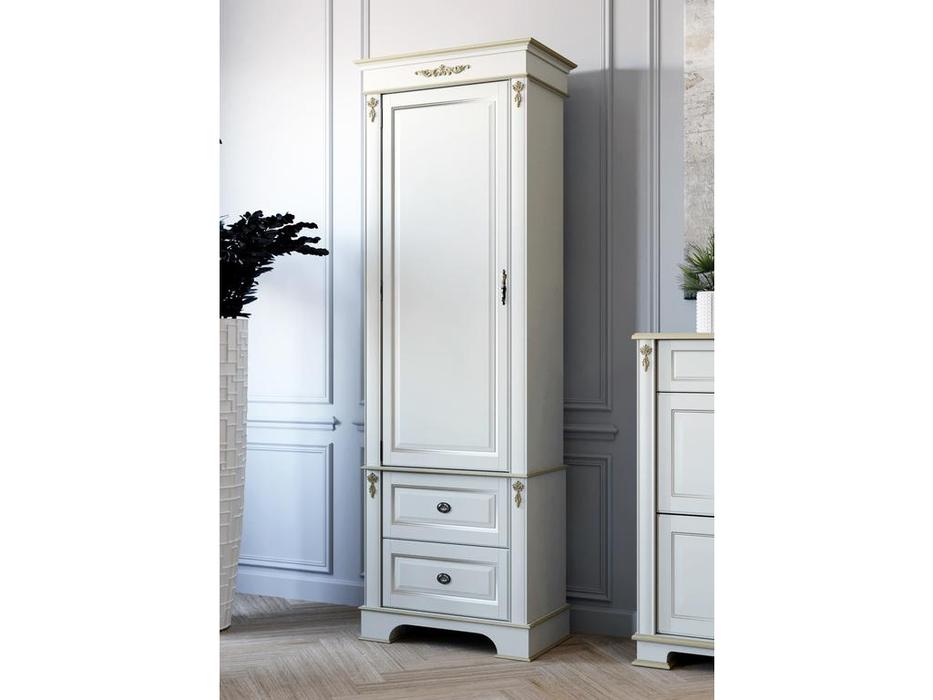 Atrium витрина 1 дверная левая/правая (слоновая кость, золото) Атриум