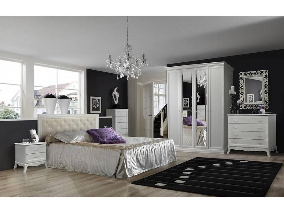 ЯМ спальня классика  (выбеленный дуб) Амели