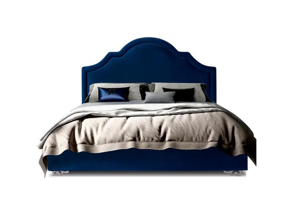 ЯМ кровать двуспальная с подъемным механизмом (синий) Queen