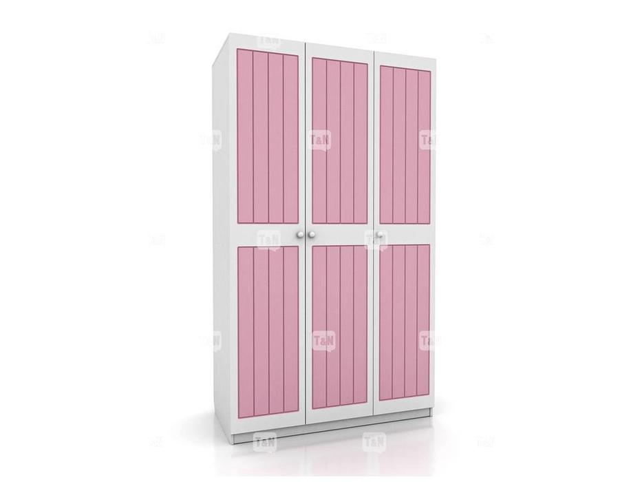 Tomyniki шкаф 3-х дверный  (белый, розовый, голубой) Robin