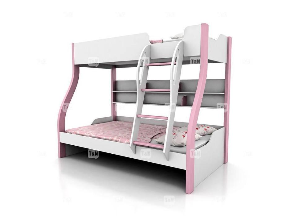 Tomyniki кровать двухъярусная  (цвет дуба, розовый, салатовый, голубой) Tracy