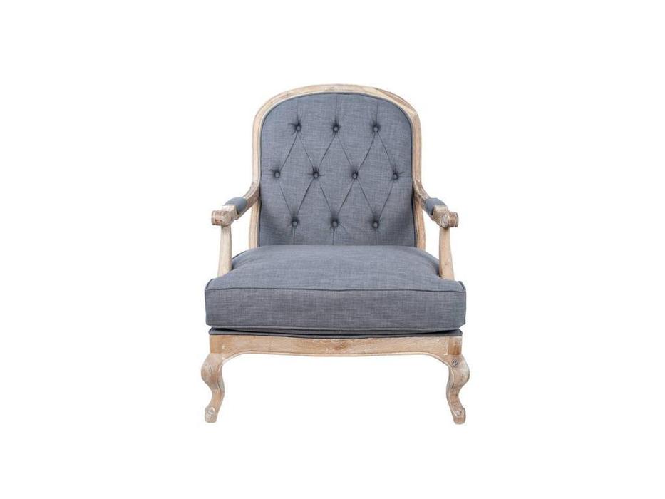 Interior кресло с пуфом (ткань) Honesta grey
